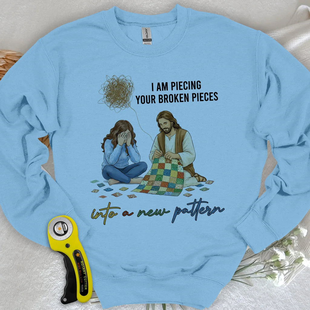 Sweat-shirt Dieu répare les morceaux brisés