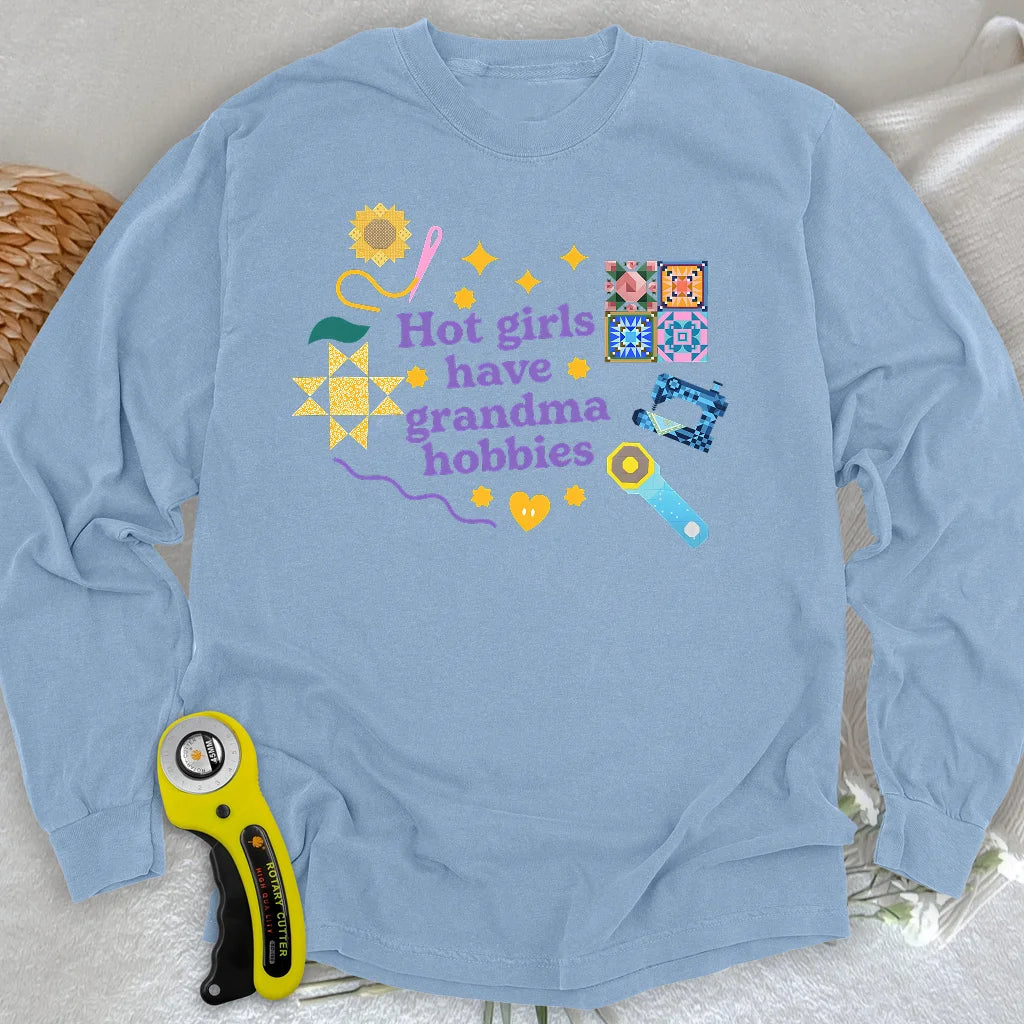Grandma Hobbies Long Sleeve T-shirt