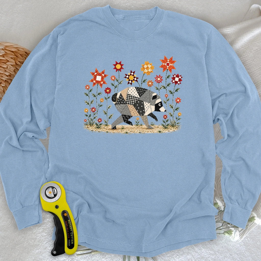 Jimothy Patchwork Bloom Long Sleeve T-shirt