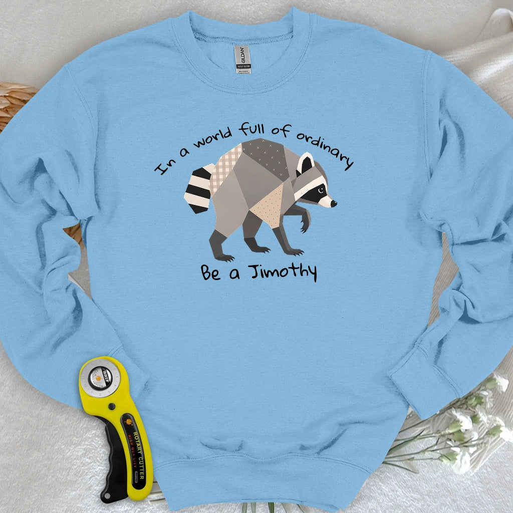 Jimothy the Quilted Raccoon Sweatshirt