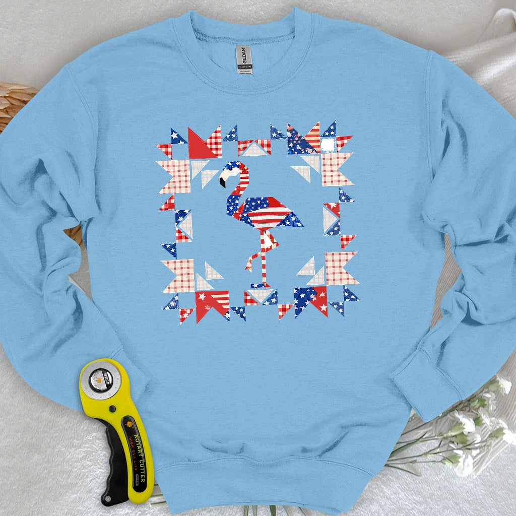 Liberty Flamingo Patchwork Sweatshirt