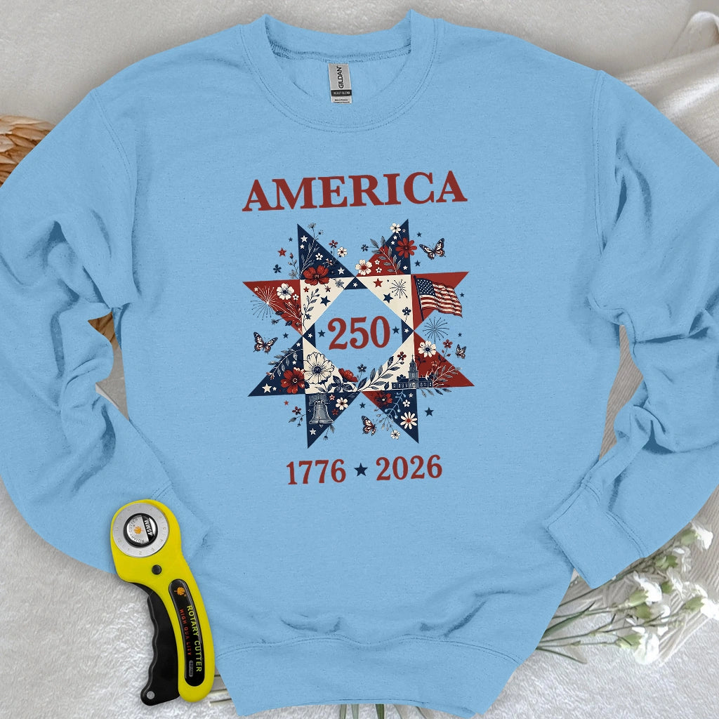 Liberty In Bloom Quilt Sweatshirt