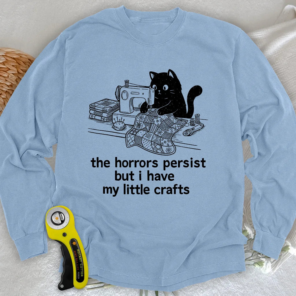 Little Crafts vs. The World Langarm-T-Shirt