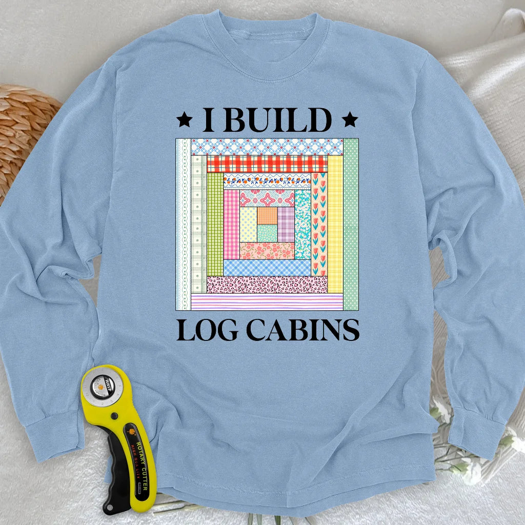 Log Cabin Builder Long Sleeve T-shirt