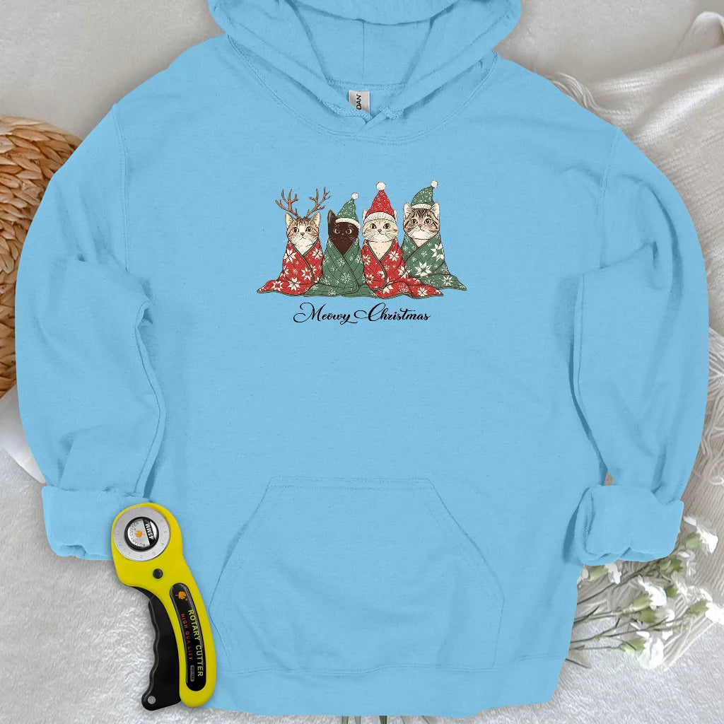 Meowy Christmas Hoodie