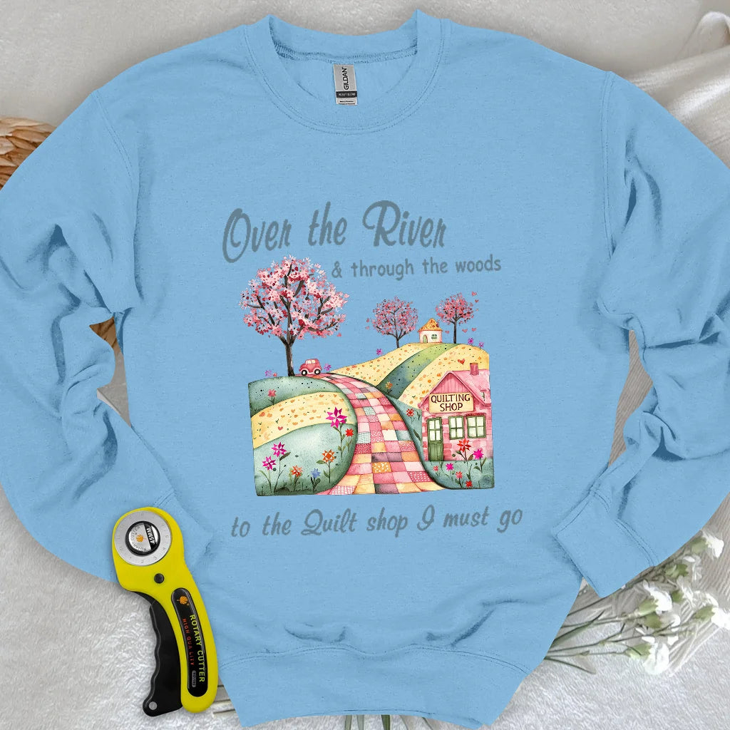 Sweat-shirt Over the River