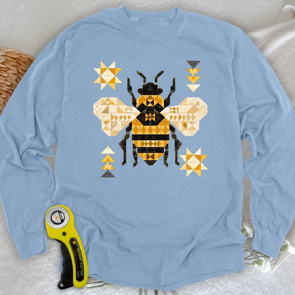 Patchwork Bee Long Sleeve T-shirt