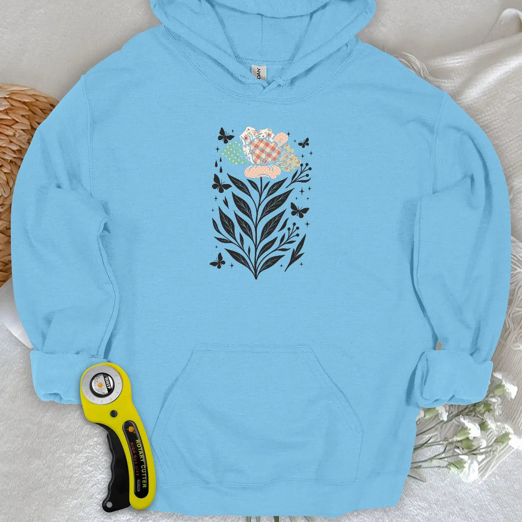 Patchwork-Bloom-Kapuzenpullover