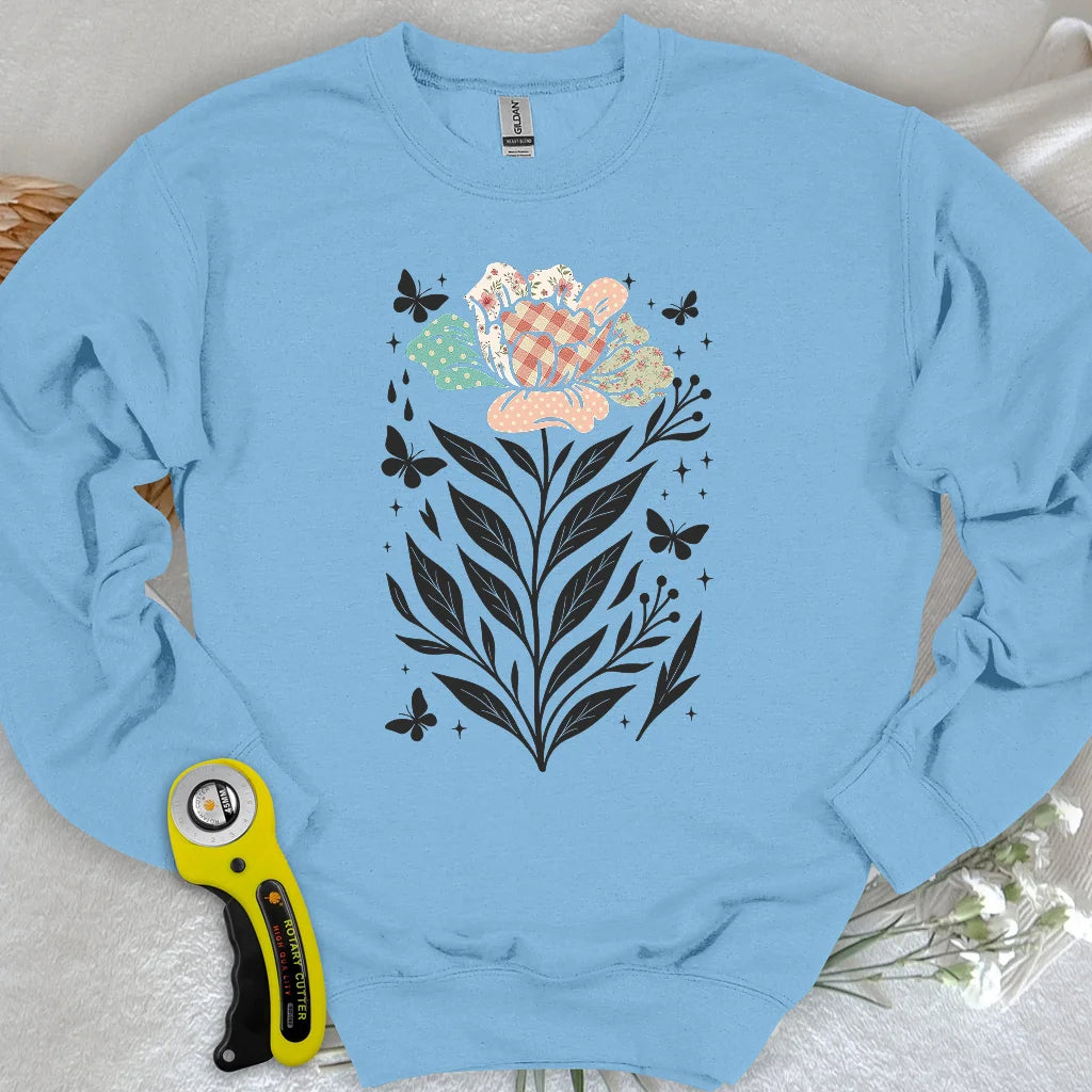 Sweat-shirt Patchwork Bloom