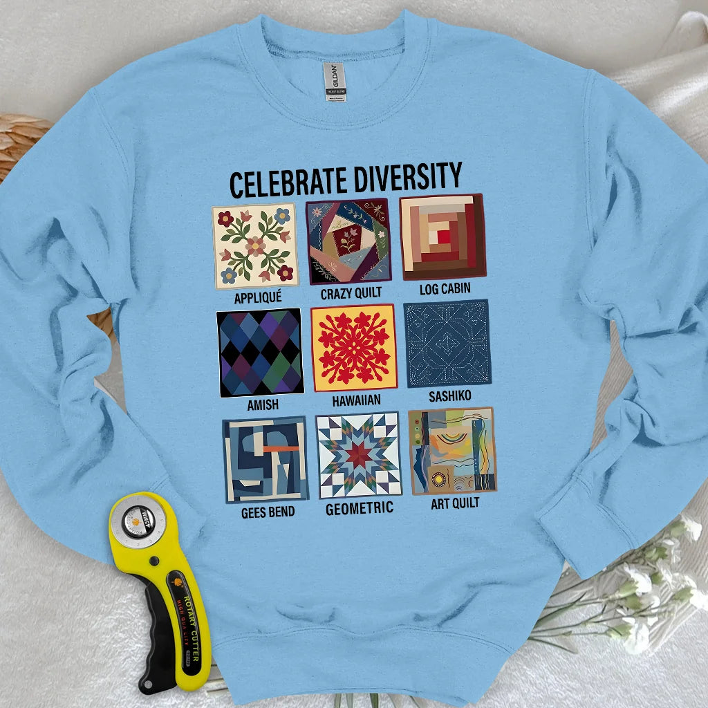 Patchwork-Vielfalt-Sweatshirt