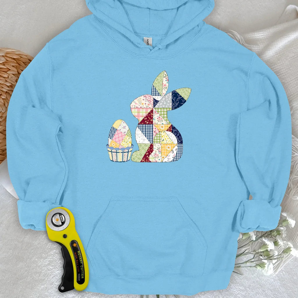Patchwork Easter Bunny Hoodie