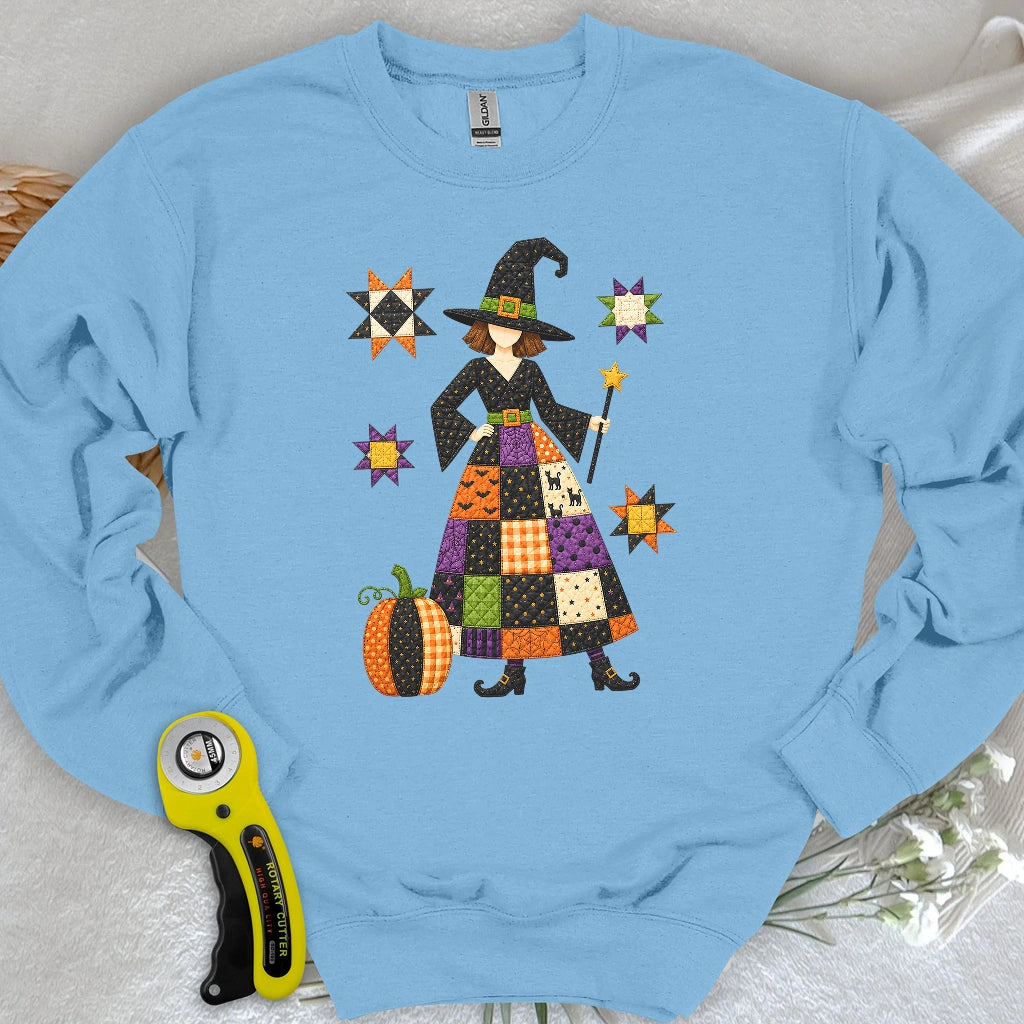 Patchwork Quilt Witch Sweatshirt