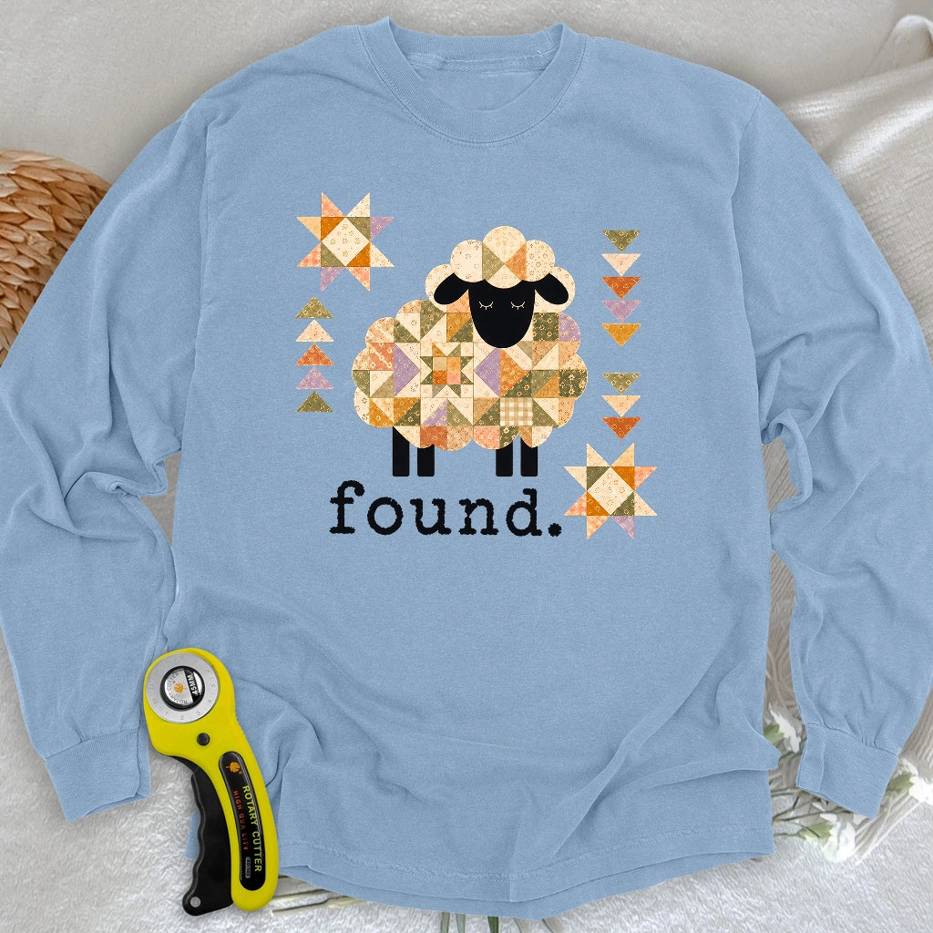 Psalm 23 Patchwork Sheep Long Sleeve T-shirt
