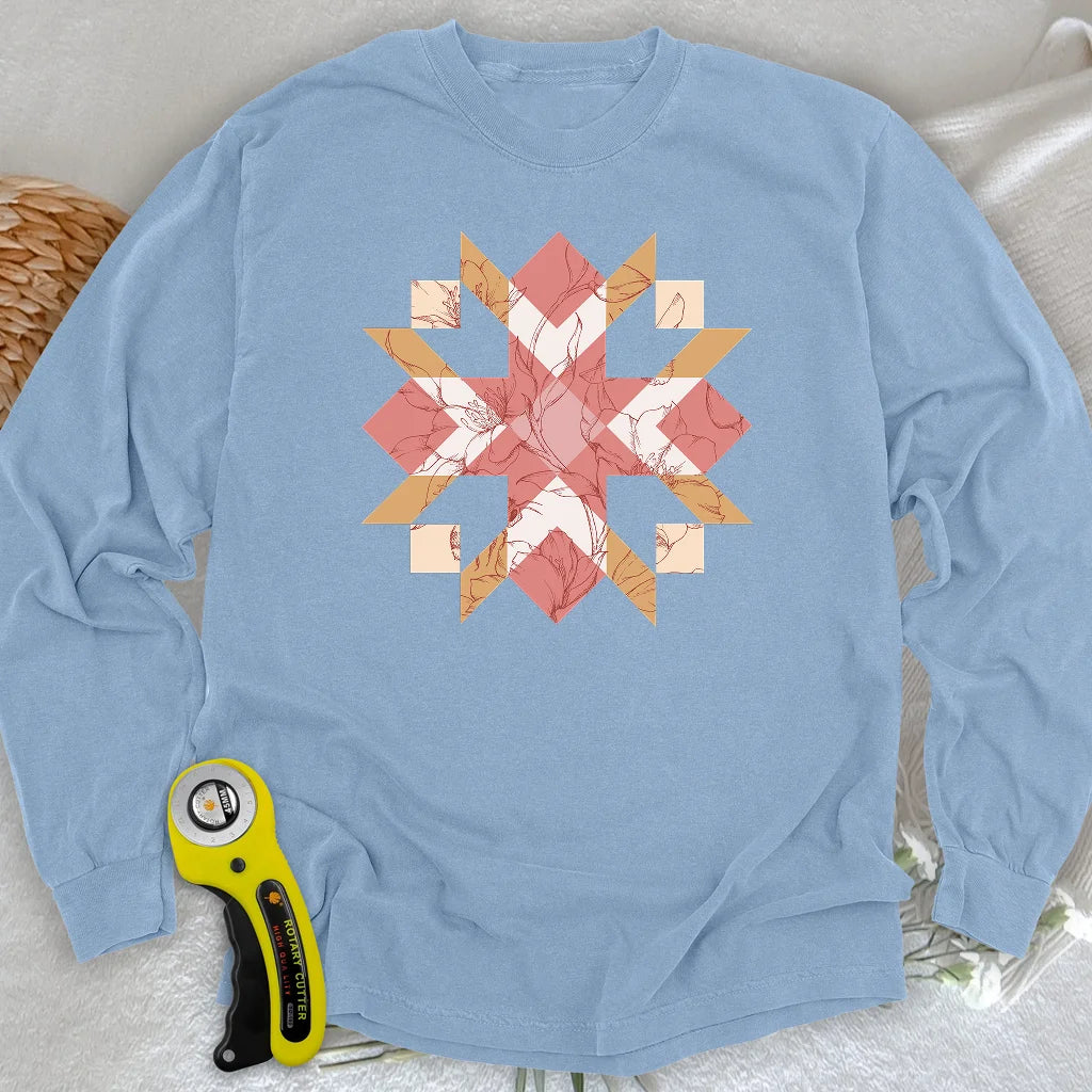 Quilted Botanica Long Sleeve T-shirt