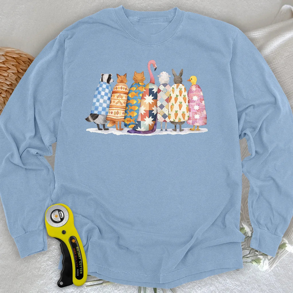 T-shirt matelassé à manches longues Quilted Souls