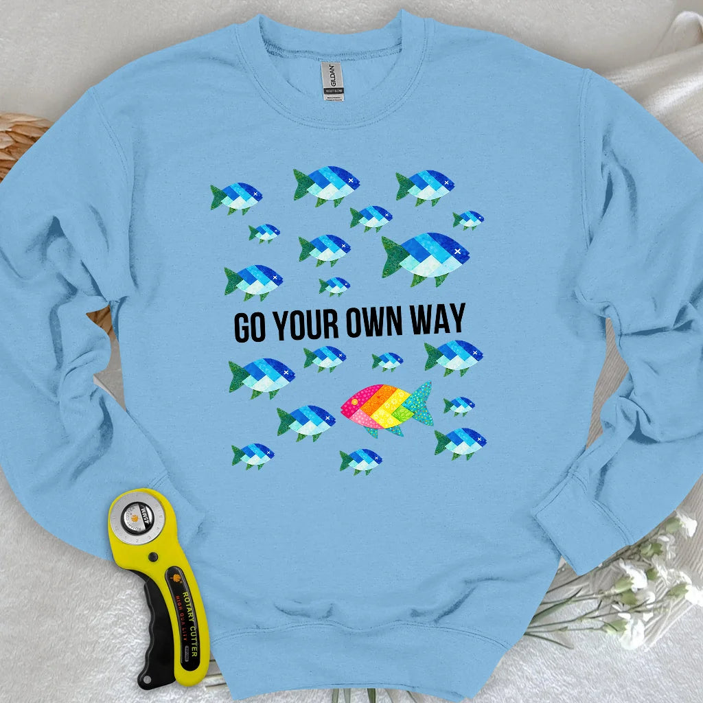 Quilter Individualität Sweatshirt