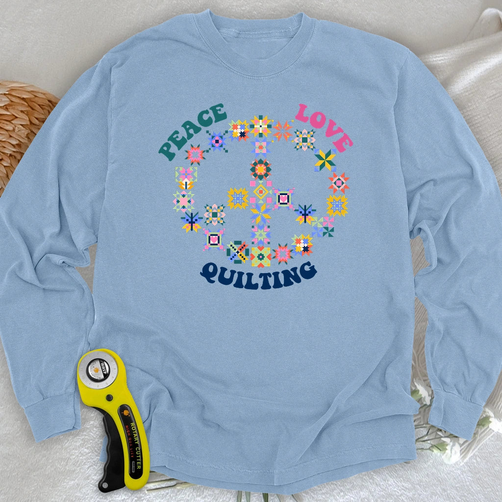 Quilting Brings Peace Long Sleeve T-shirt