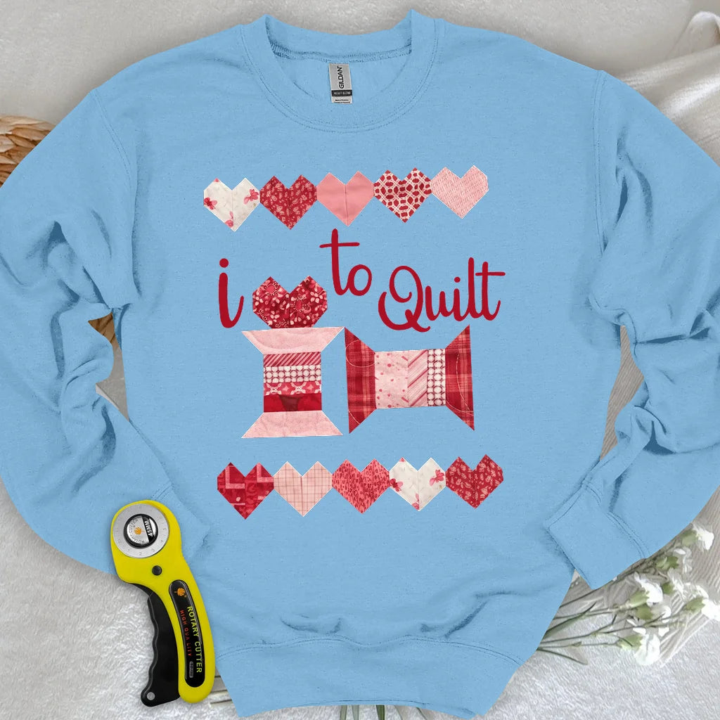 Quilting-Liebe Sweatshirt
