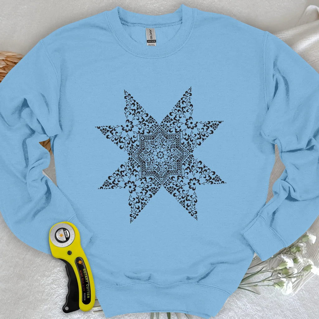 Sweat-shirt Mandala de courtepointe