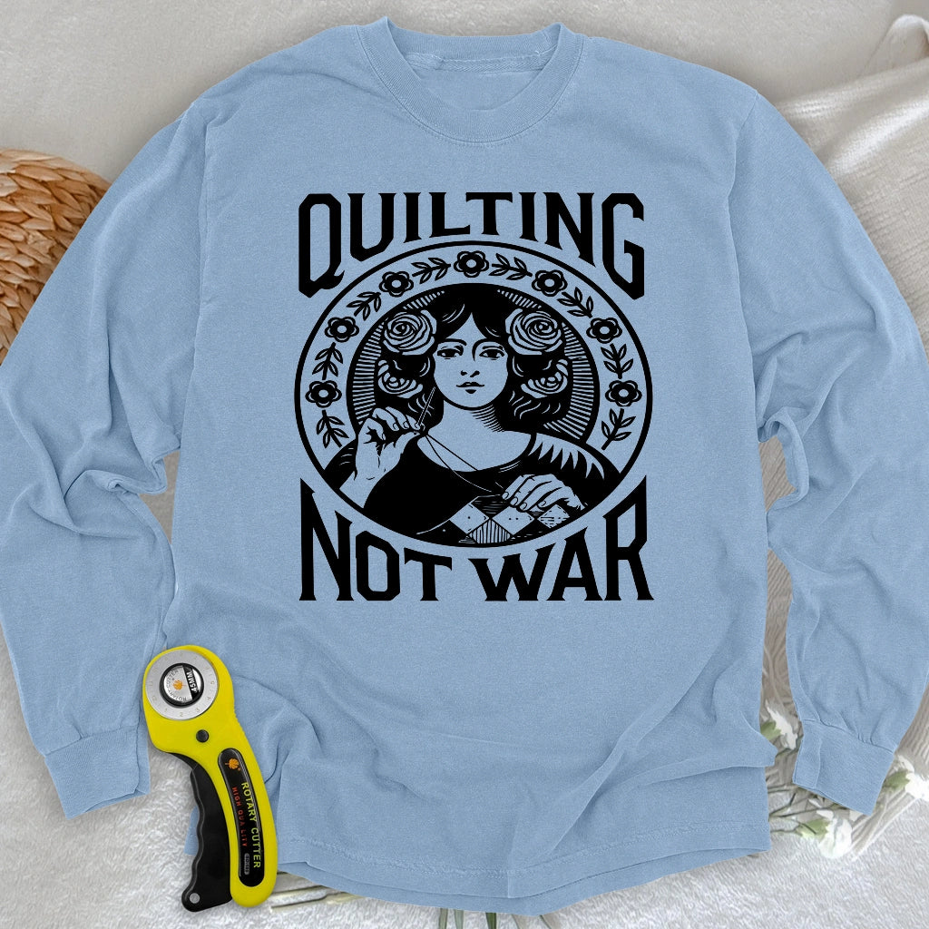 T-shirt manches longues Quilting Not War