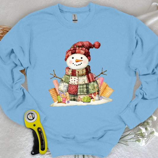 Quilting Snowman Sweatshirt