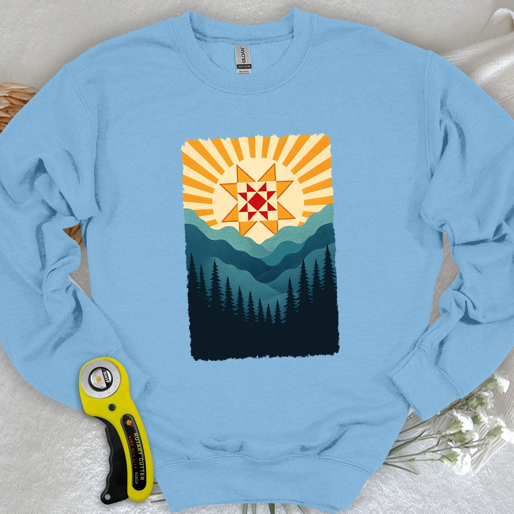 Quilting Sun Sweatshirt