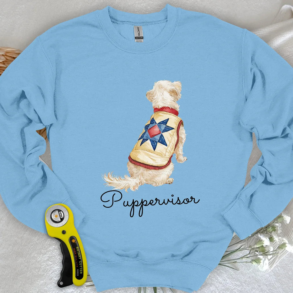 Stepp-Pullover mit Sternenmuster