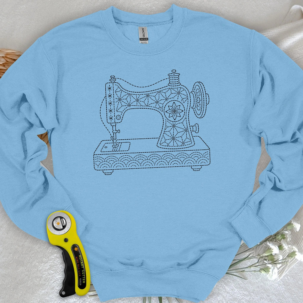 Sashiko Sewing Machine Sweatshirt
