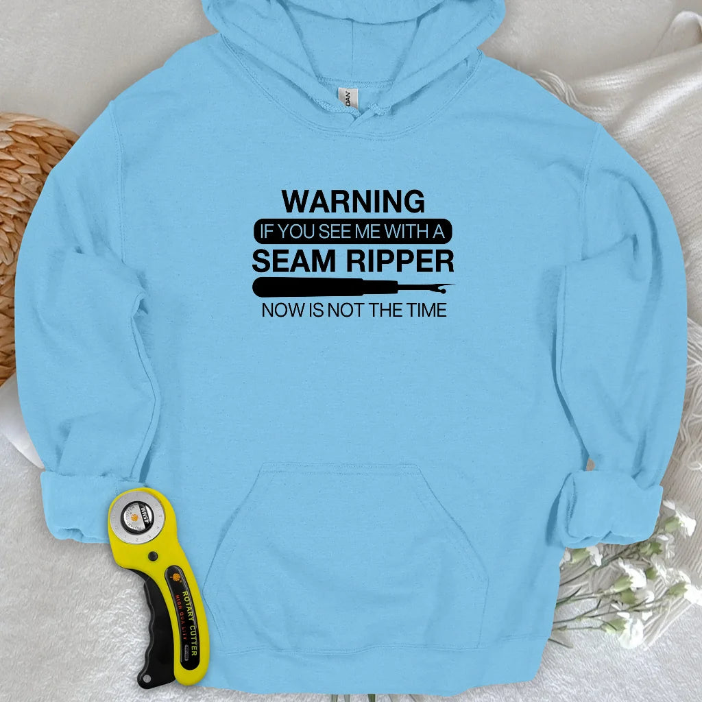 Seam Ripper Warning Hoodie