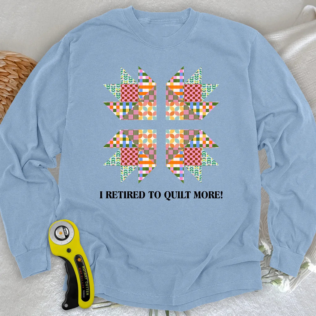 Sew Full-Time Long Sleeve T-shirt