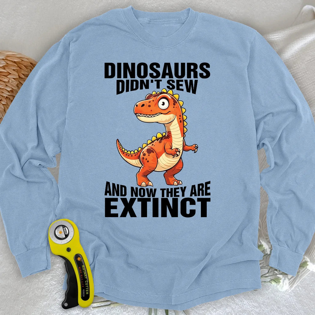 Nähen Aussterben Langarm-T-Shirt