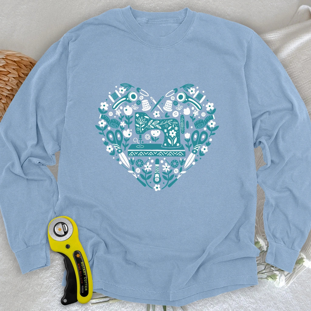 Sewing Folkart Long Sleeve T-shirt