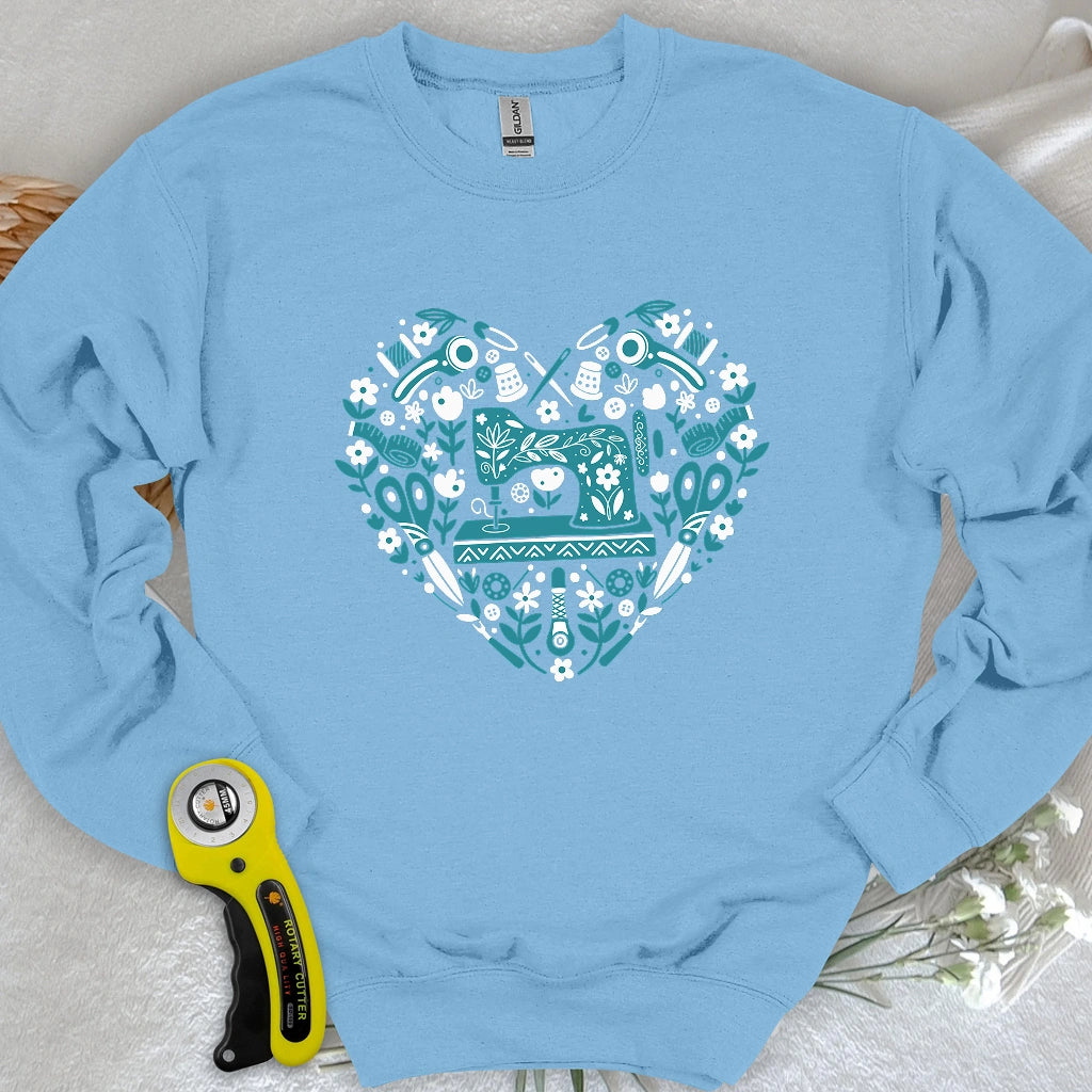 Sweat-shirt d'art populaire couture