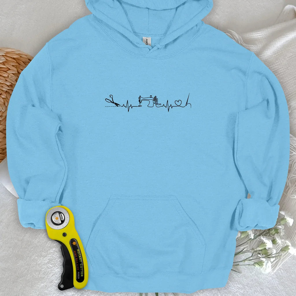 Sewing Heartbeat Hoodie