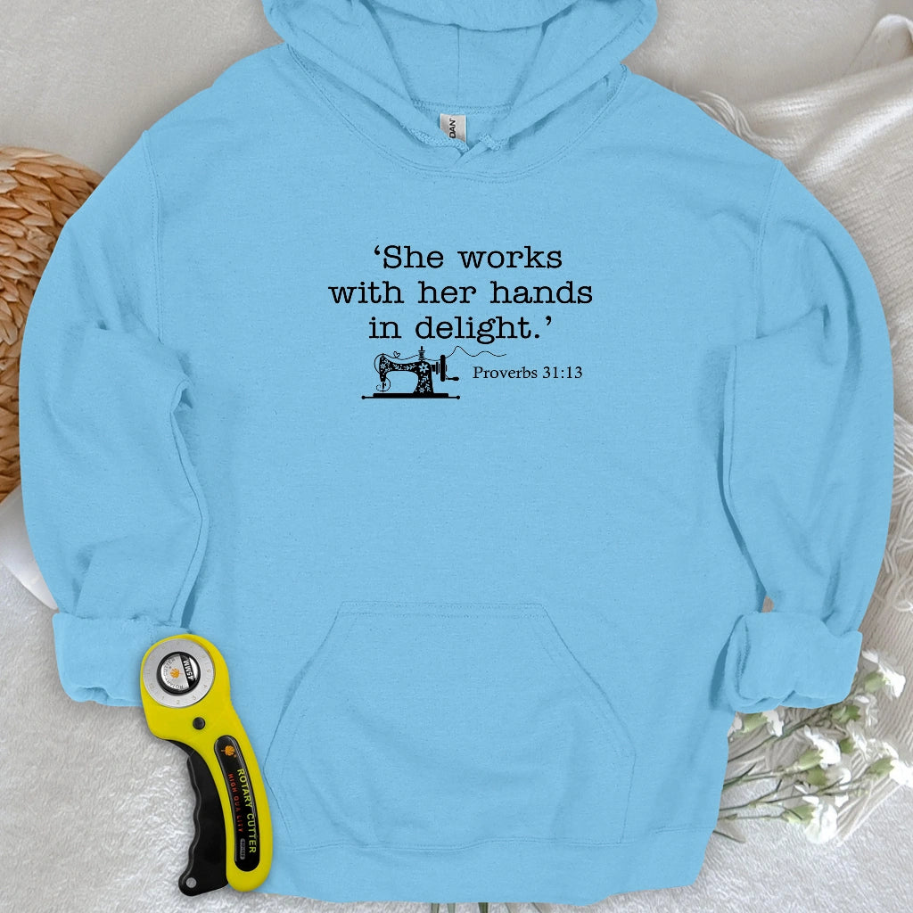 Sewing In Bible Hoodie