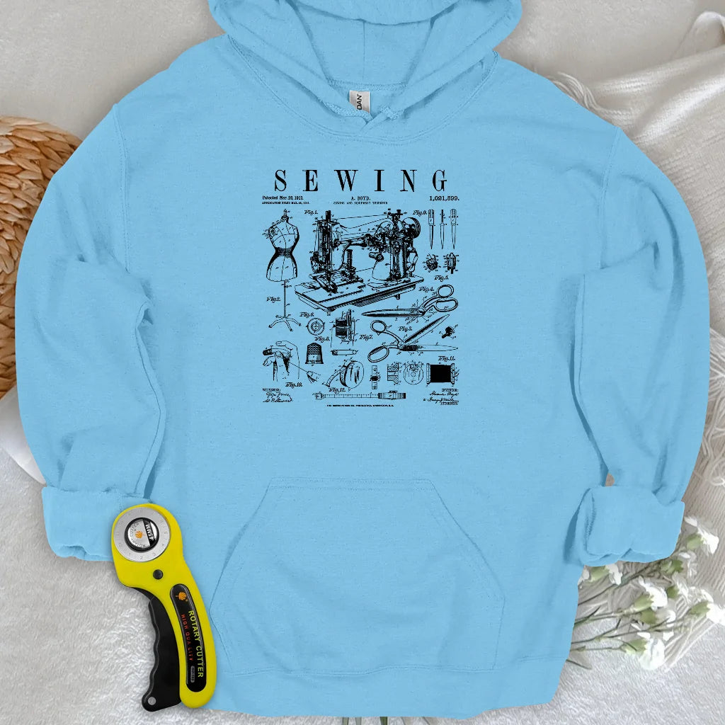 Sewing Tools Pattern Hoodie