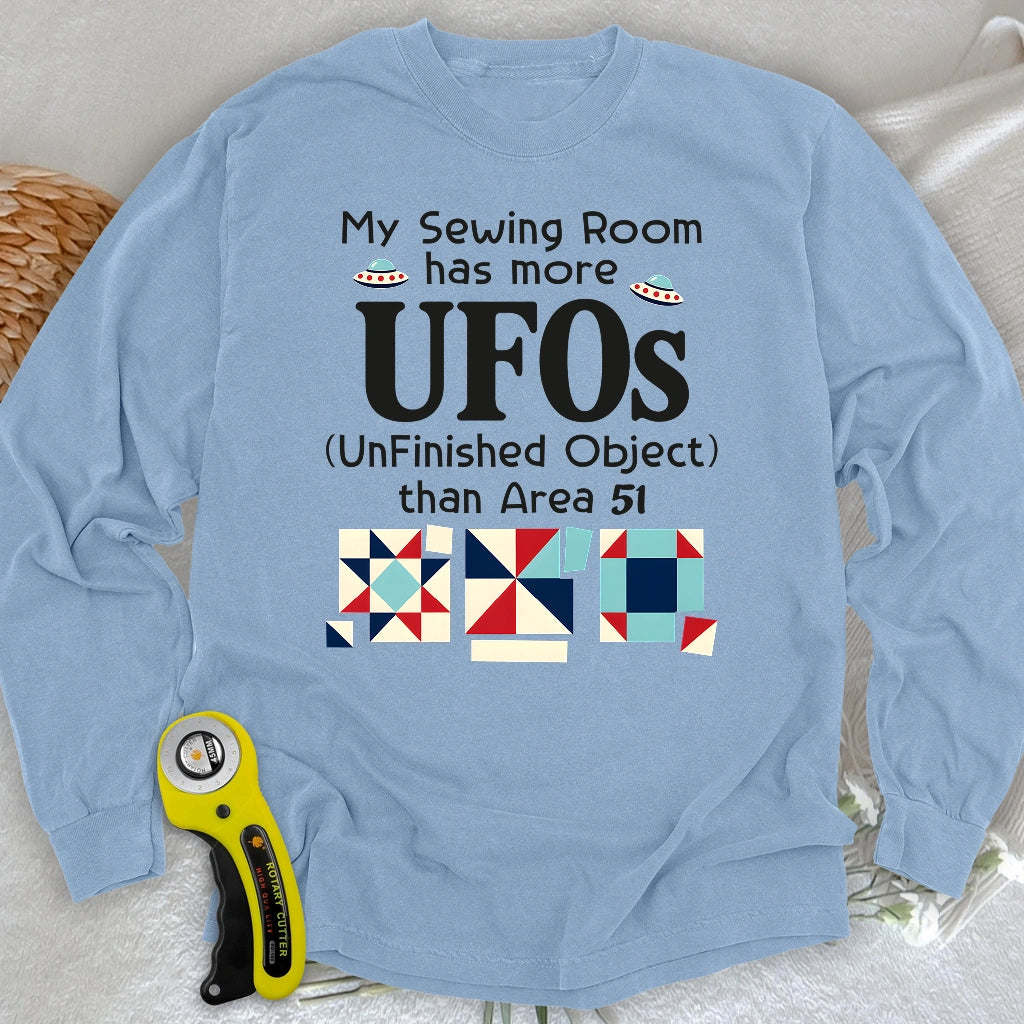 Sewing UFOs Long Sleeve T-shirt