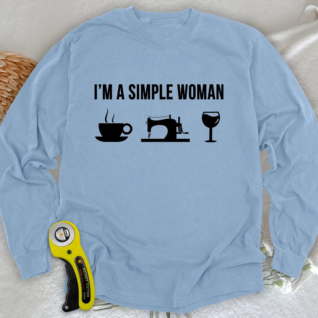 Simply Sip and Sew Long Sleeve T-shirt