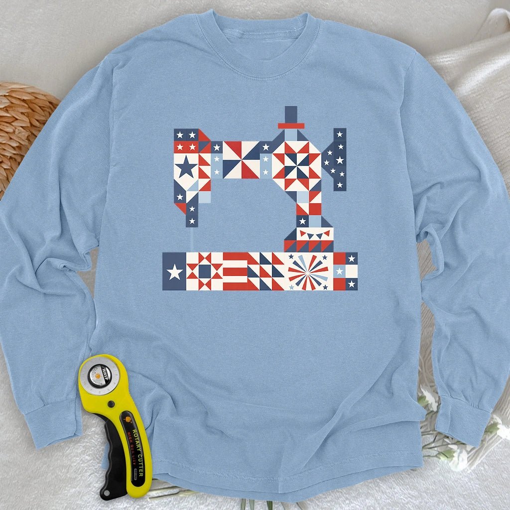 Stars & Stitches Sewing Long Sleeve T-shirt
