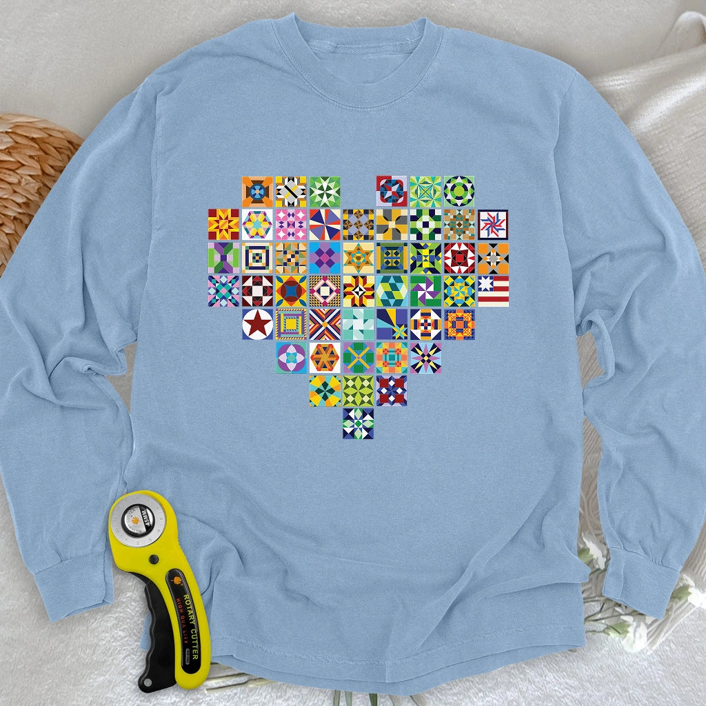 States of quilt Long Sleeve T-shirt