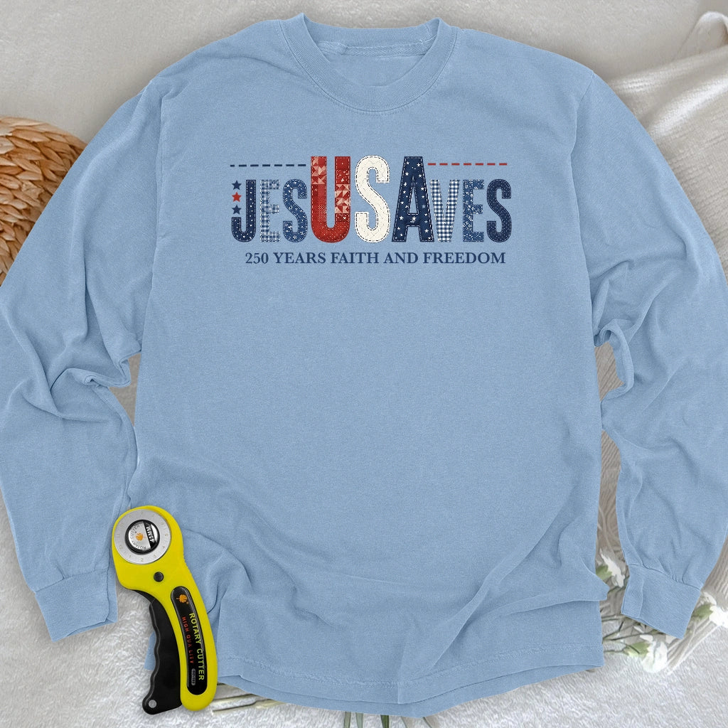 Stitching Faith Since 1776 Long Sleeve T-shirt