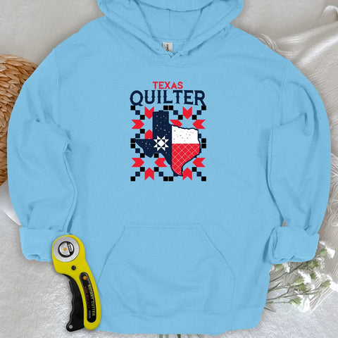 Felpa con cappuccio Texas Quilter