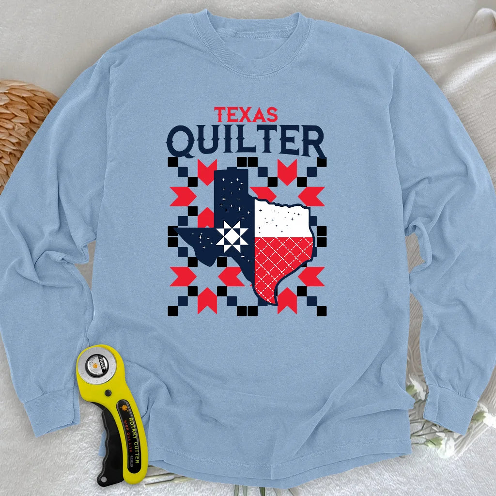 T-shirt à manches longues de la quilteuse du Texas