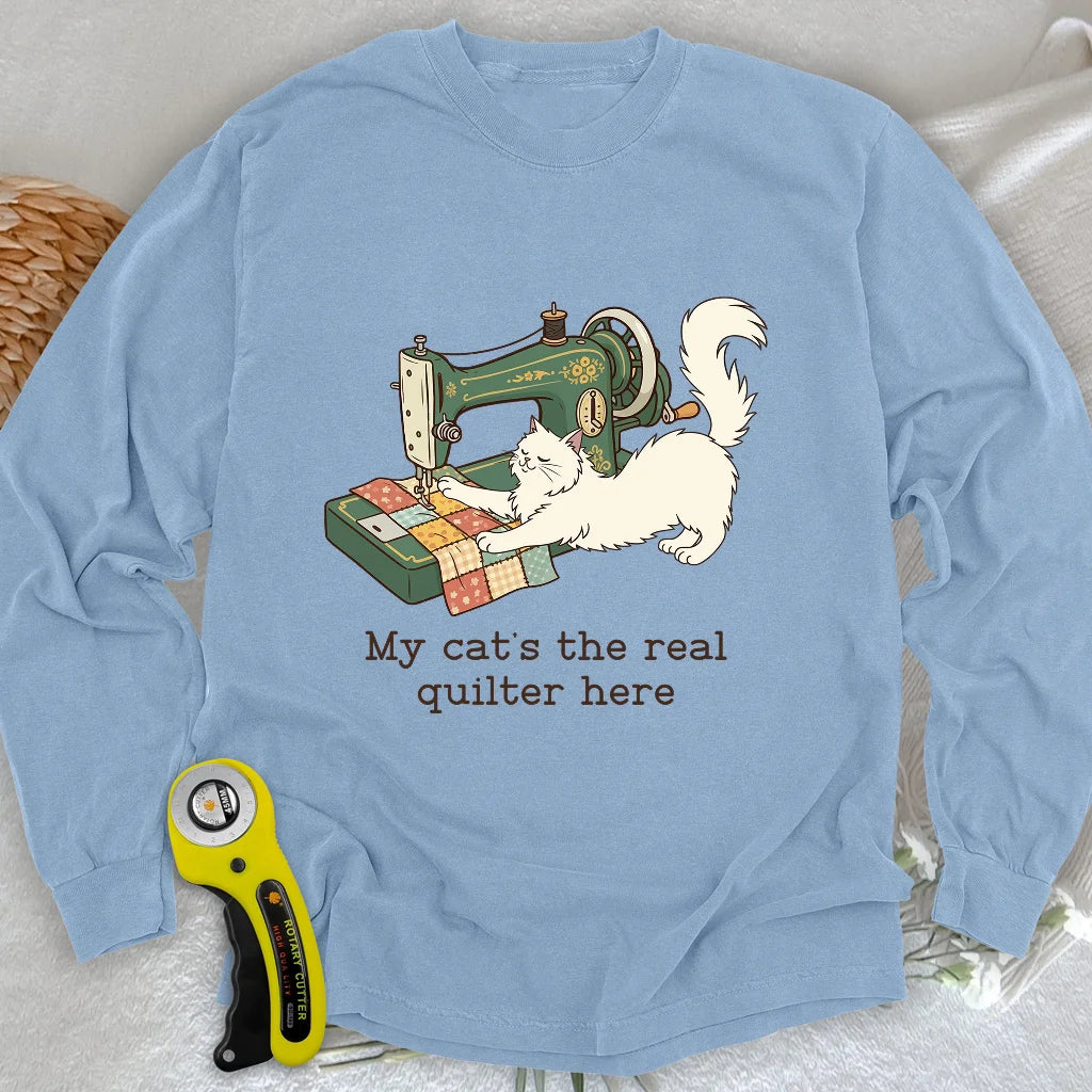 The Purrfect Seamstress Long Sleeve T-shirt