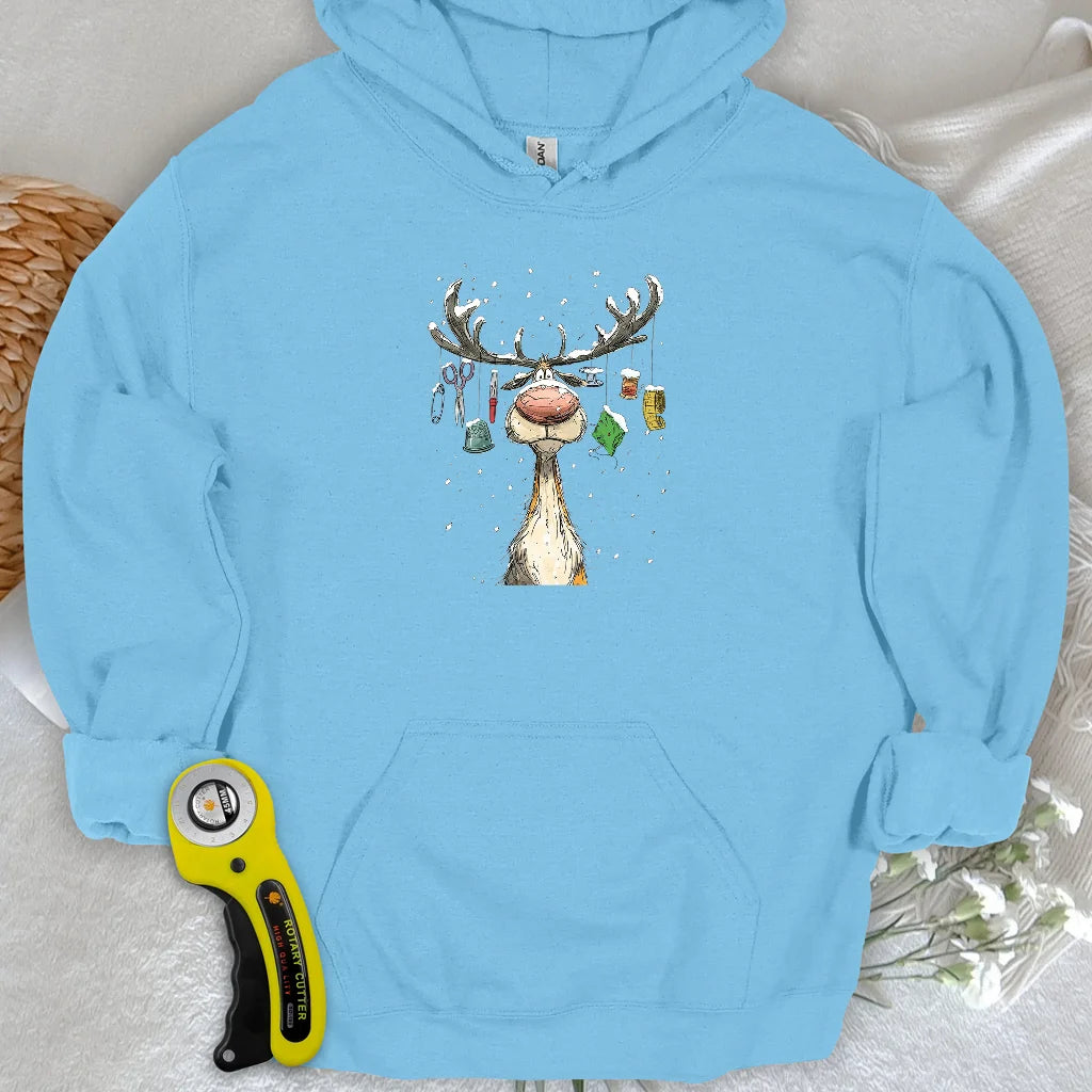 The Reindeer Quilter Hoodie