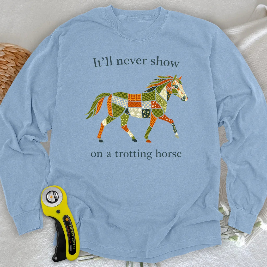 Trotting Horse Rule Long Sleeve T-shirt