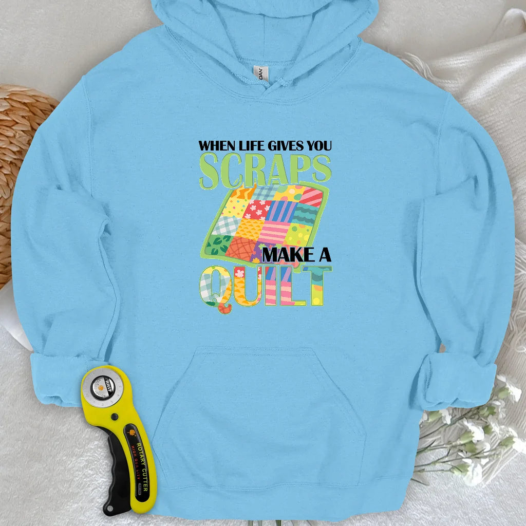 Turn Scraps To Quilt Hoodie