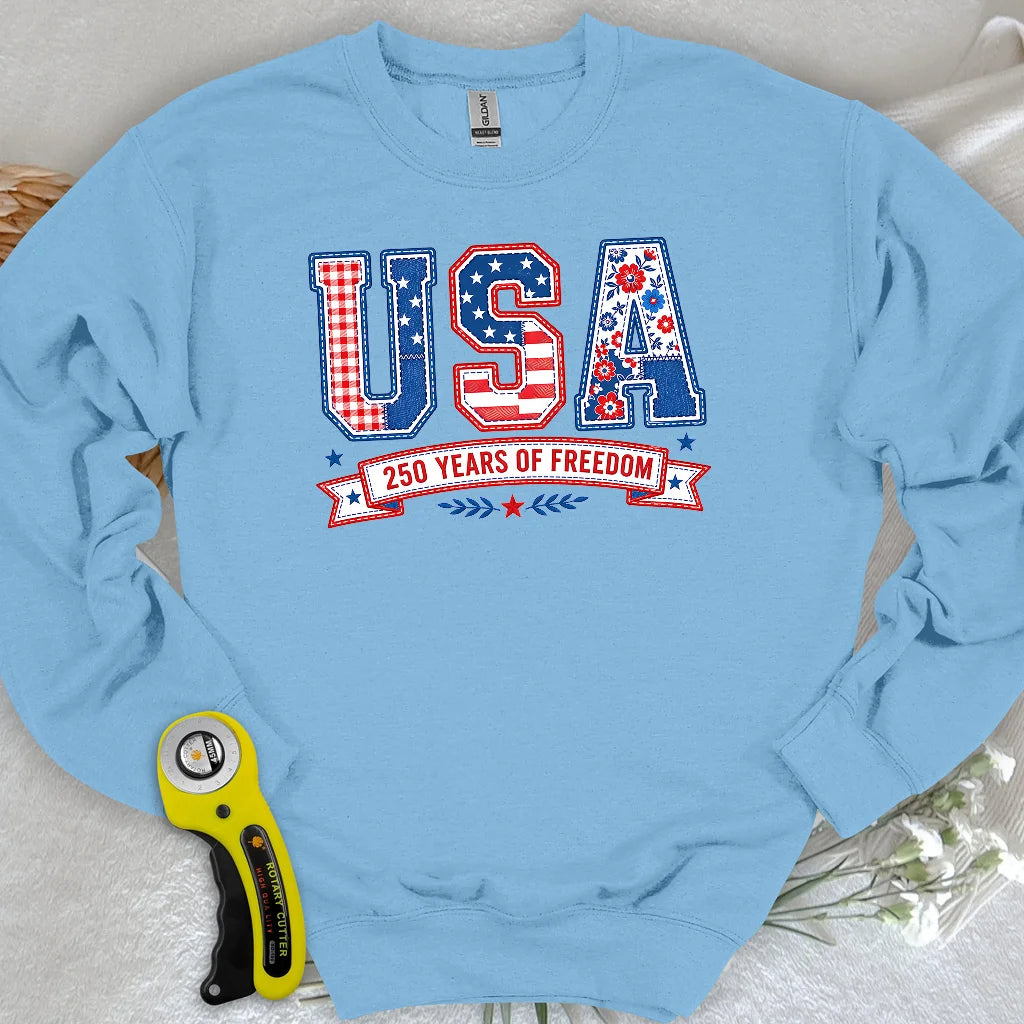 USA Patchwork Freedom Sweatshirt