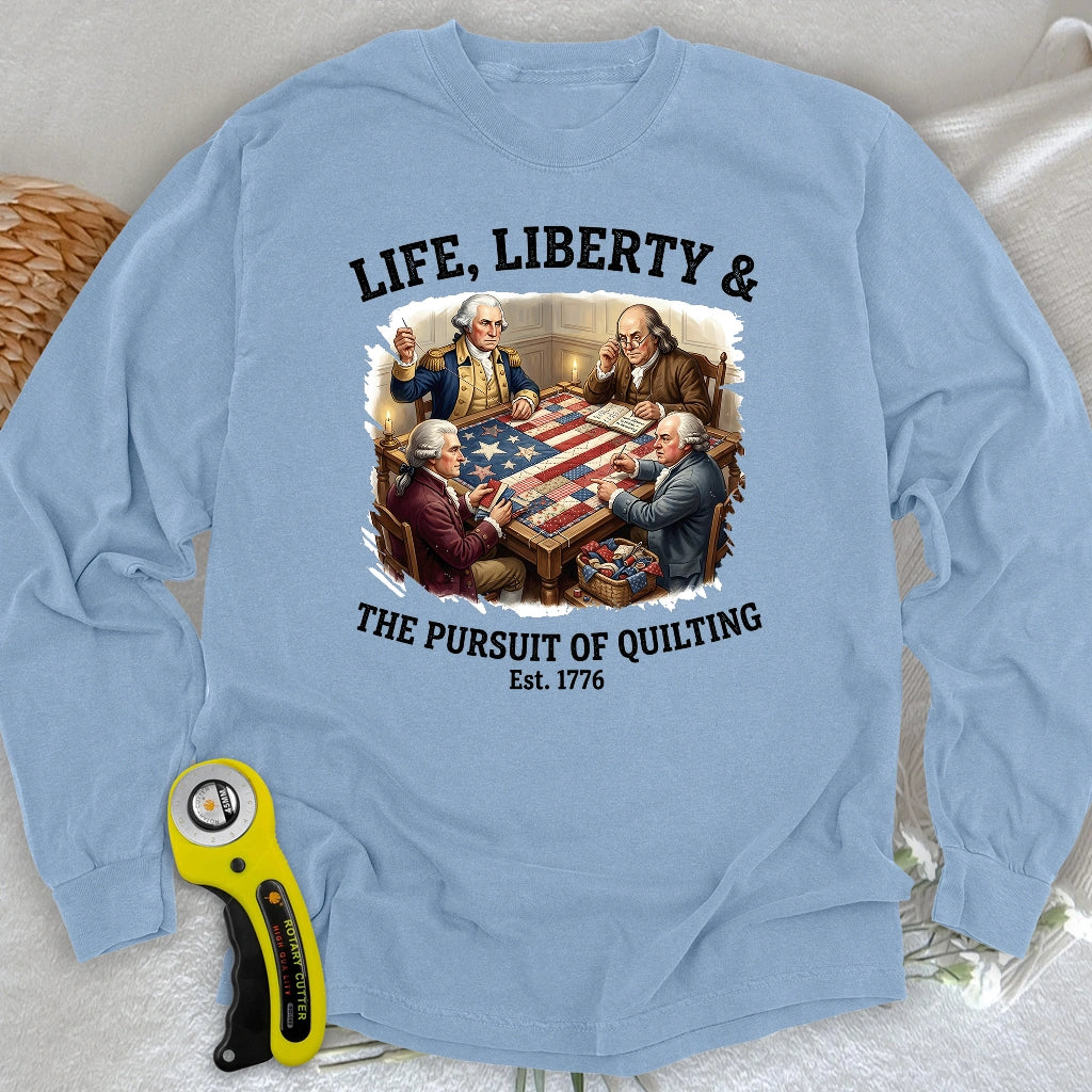 United We Quilt 1776 Long Sleeve T-shirt