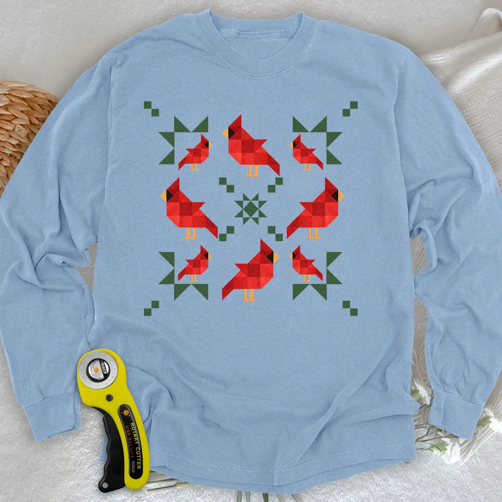 When Cardinals Appear Langarm-T-Shirt